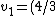 v_1 = (4/3)v_0 - v_0